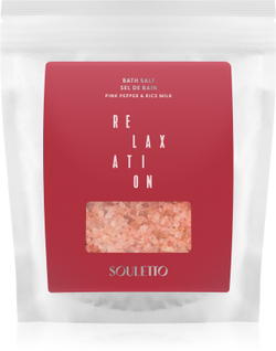 Souletto Pink Pepper & Rice Milk Bath Salt - соль для ванны /   500  g  / GTIN 8059300535325