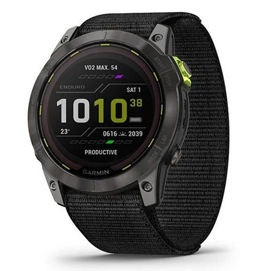 Garmin Enduro 2 Sapphire Solar Carbon Grey DLC Titanium with Ultrafit Band (010-02754-01)