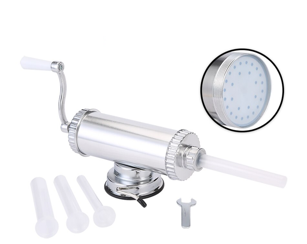 Шприц горизонтальный колбасный на 1 литр ( с силиконовой уплотнительной резинкой на поршне)