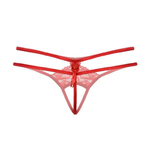 Стринги открытые красные S/L