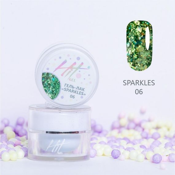 Гель-лак ТМ &quot;HIT gel&quot; №06 Sparkles, 5 мл