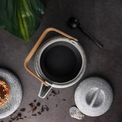 Чайник 690 мл d 15,6 см h10,3 см дерев. ручка Stone Untouched Taiga P.L. Proff Cuisine [1]