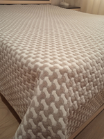 Покрывало жаккардовое двухстороннее Нежность 299-16 беж. 2.0 (180х200)