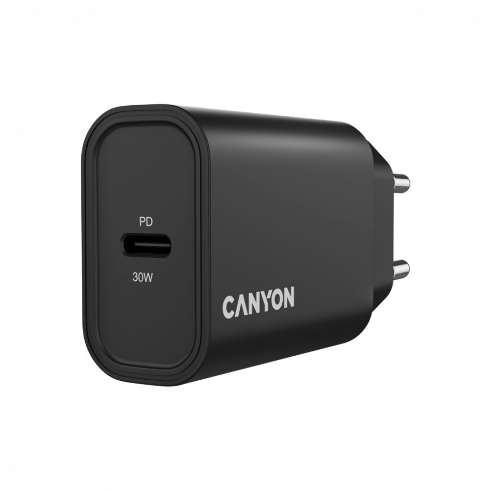 CANYON charger OnCharge 30CL Max Power 30W 1xPD EU Black