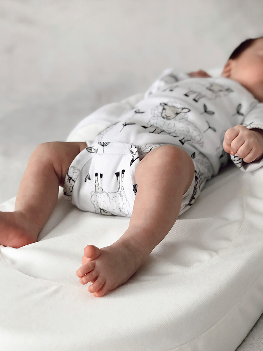 Боди Mjölk Овечки с длинным рукавом, уценка