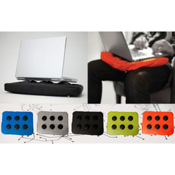 Подставка для ноутбука surfpillow hightech серая-черная