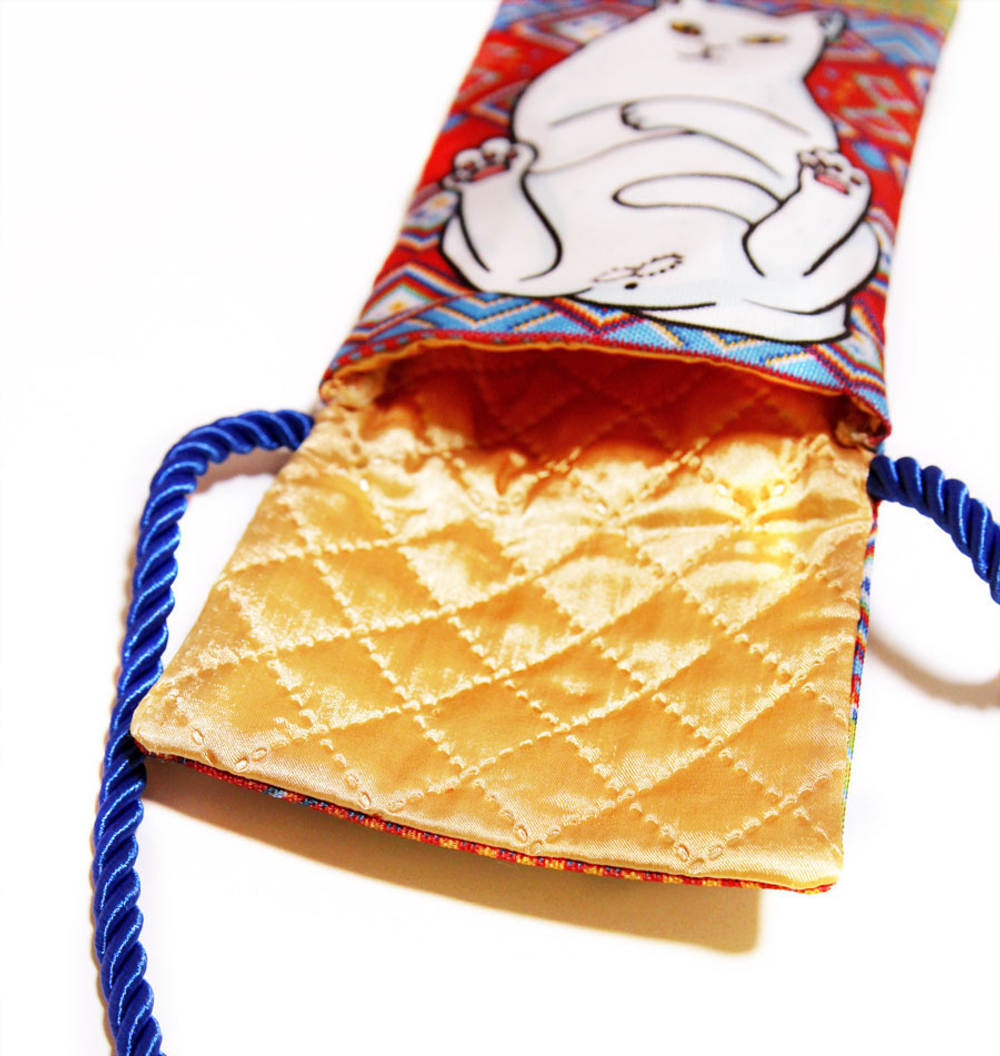 Сумочка для телефона на шею "Кот-хулиган" (уценка)