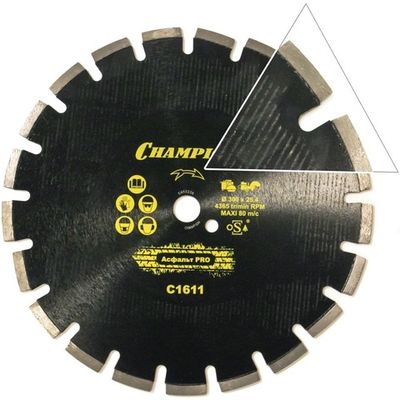 Диск алмазный CHAMPION Asphafight PRO 300*25.4 мм сегмент   C1611