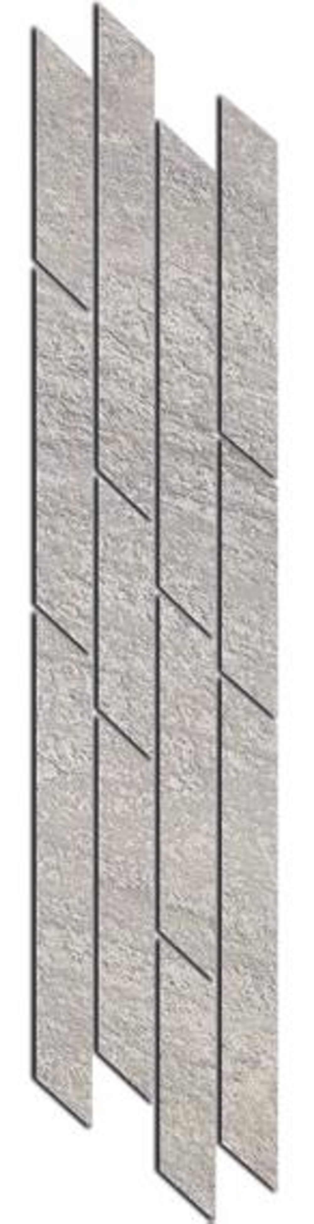 Kerama Marazzi Бордюр Гренель серый мозаичный 46,5х9,8х11