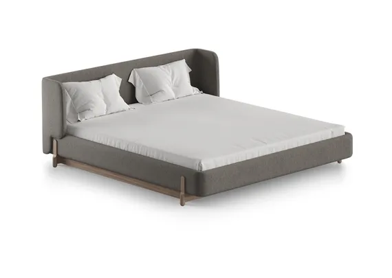 Кровать Basic спальное место 180*200 см (капучино, твид)