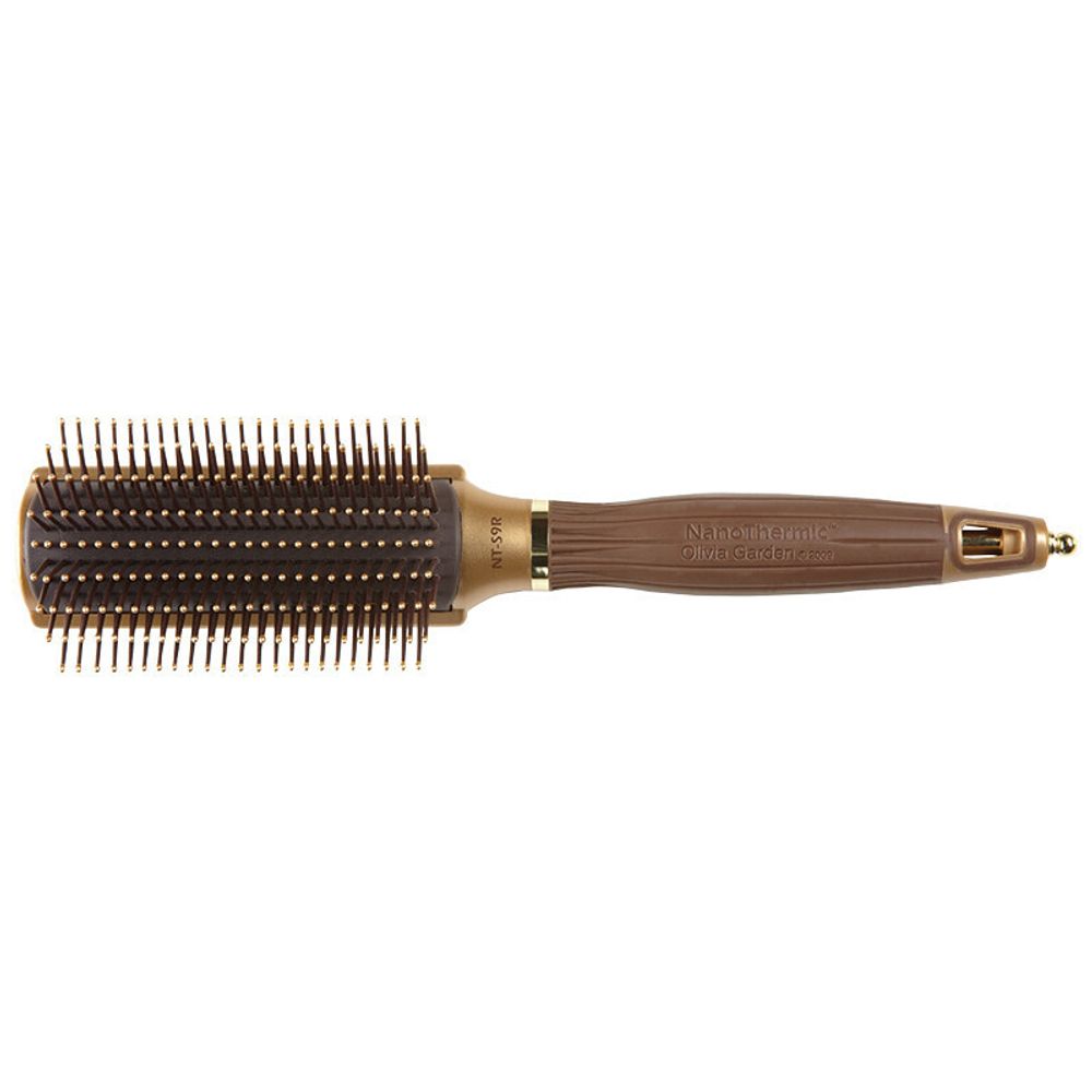 Парикмахерская щётка Ceramic + ion NanoThermic Styler Vent Olivia Garden, 9 рядов