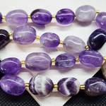 Аметист, крупная галтовка, 10-15 мм, камни овалы бочонки, штучно
