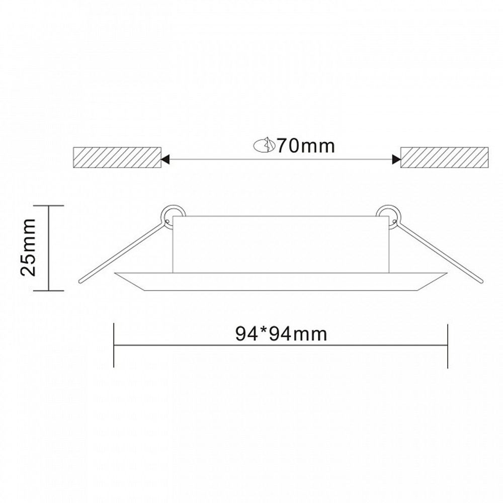 Встраиваемый светильник ST-Luce Ovasis ST204.508.01