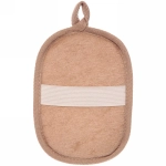 Мочалка для лица и тела «Ultramarine - Каскада», массажная, цвет бежевый, 12*17см