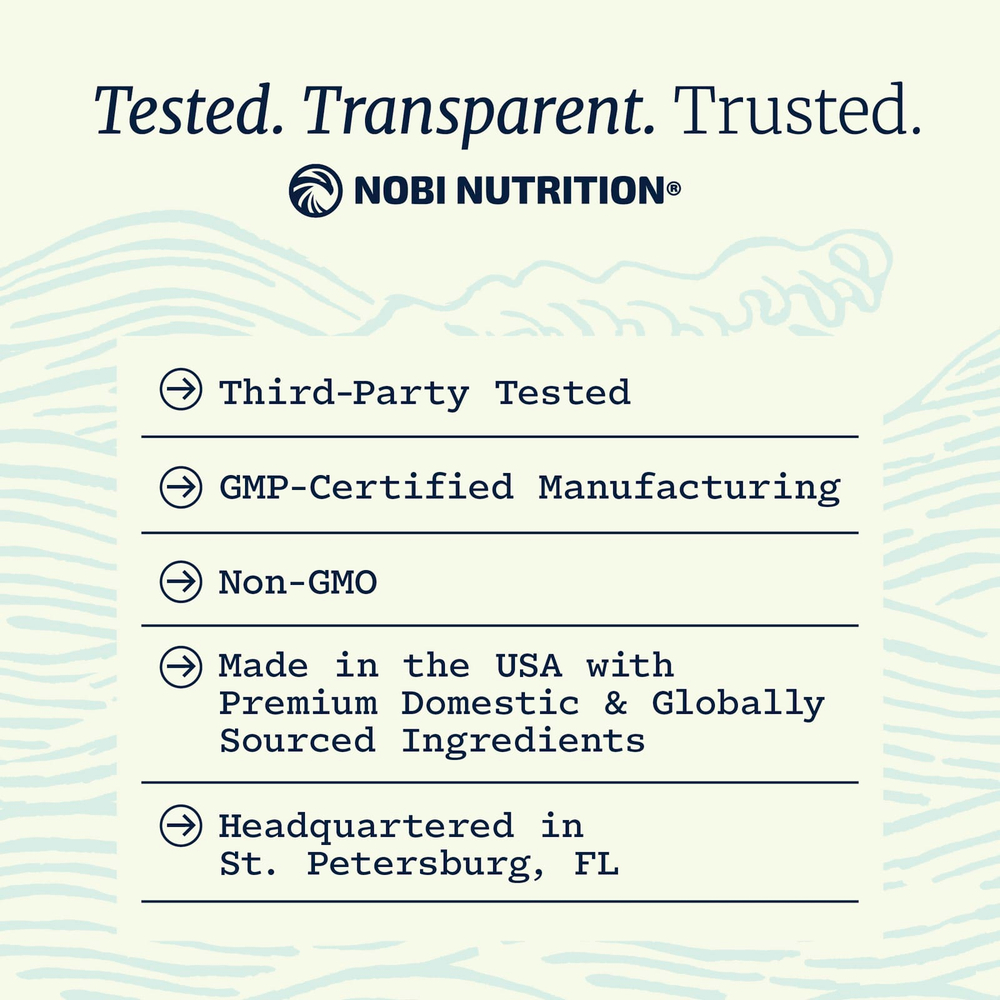 Nobi Nutrition, глицинат магния, максимальное усвоение, 120 капсул (250 мг в 1 капсуле)