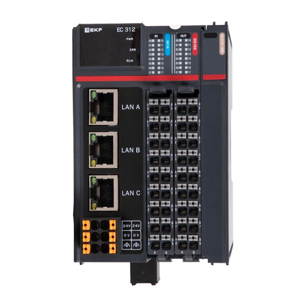 Программируемый логический контроллер (ПЛК) EC312 токоподающий D-CARD EKF