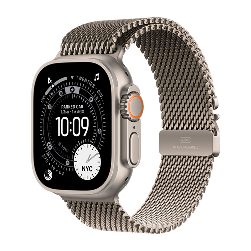 Умные часы Apple Watch Ultra 3 (2025) GPS + Cellular, 49mm, Natural Titanium Case with Natural Titanium Milanese Loop, S
