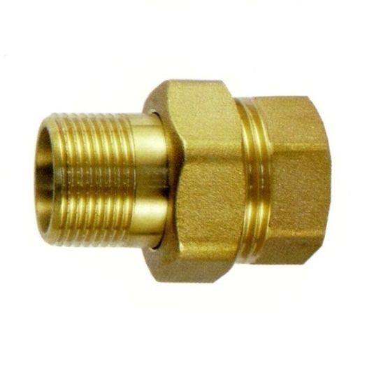 Американка латунная 1 1/2" плоская TIM