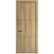 Межкомнатная дверь Profil Doors 13NA дуб карамель глухая профиль чёрный