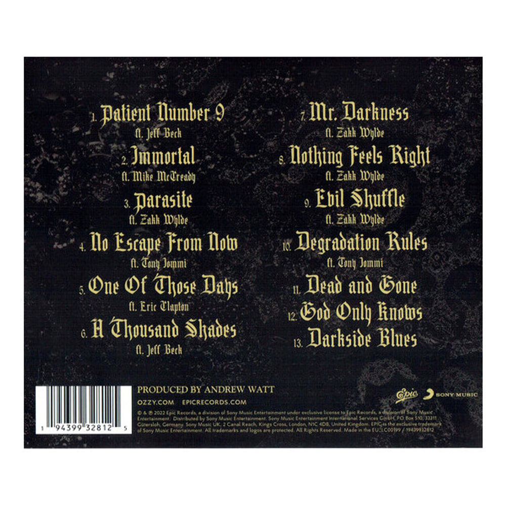 Ozzy Osbourne / Patient Number 9 (CD)