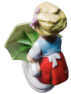 Статуэтка "Девочка с зонтиком и гусем" Lippelsdorf