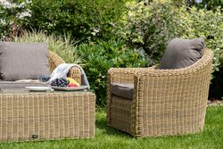 "Кон Панна" столик журнальный из искусственного ротанга, цвет соломенный