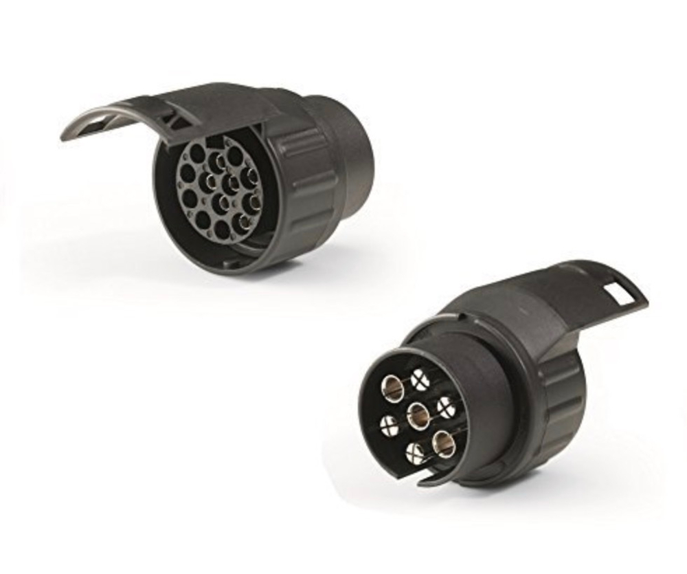 Переходник с Российского 7-pin на Европейский разъем 13-pin Westfalia 300100310107, пластик, черный