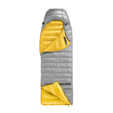 Спальный мешок Naturehike CW400 75*210 см, серый, молния справа (NH18C400-D)