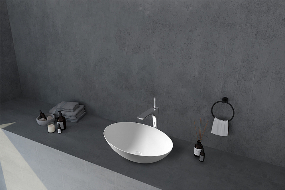 Раковина-чаша Abber Stein 50 AS2609 Белая матовая