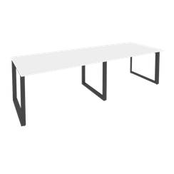 Onix Стол переговорный O.MO-PRG-2.3 Белый Бриллиант/Металл Антрацит 2760*980*750