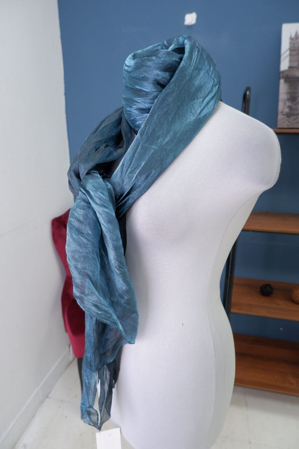 Шарф блестящий