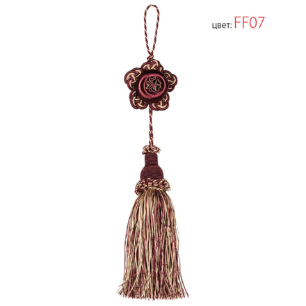 Розетка с кисточкой Modern Trimmings арт. Giati col. FF07 (высота кисти 15 см)