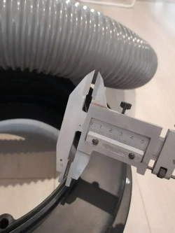 Стружкоотсос REALREZ FM200/220В / Промышленный пылесос для уборки древесных стружек 550 Вт / Вытяжка для стружки и опилок со шлангом