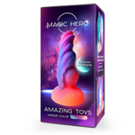 Светящийся в темноте фантаийный стимулятор - 20 см. (Цвет: разноцветный)