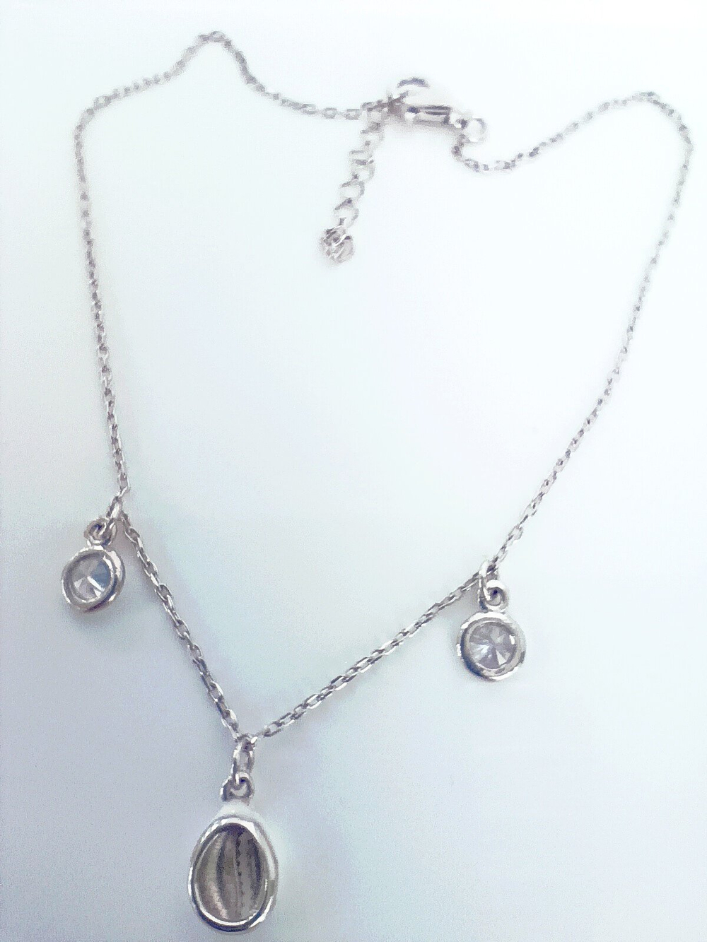 Браслет с эмалью и цирконом Эстерелла, серебро 925*, родирование/Ф