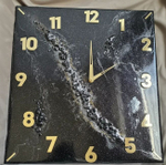 Подарочные часы — эпоксидная смола, мрамор, ручная работа