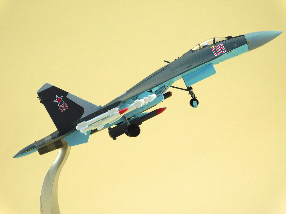 Модель самолета Су-35С (М1:72, Графит, металл.)