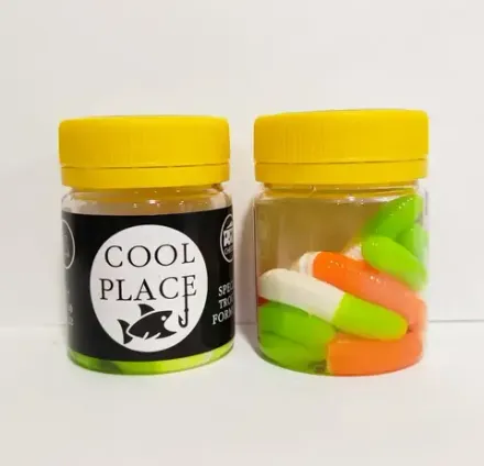 Приманка Cool Place Floating stretch 6,5см, сыр, оранжевый/белый/зеленый