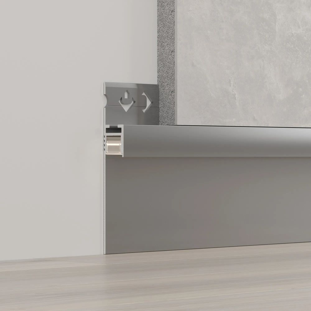 Профиль ARH-PLINTUS-50-FANTOM-3000 ANOD (Arlight, Алюминий) 052662