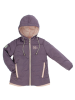 Куртка для девочек "Кими" 28, 110р, фиолет/св.персик