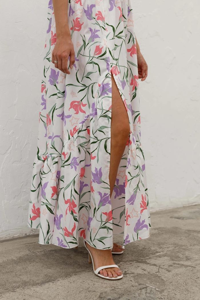 ПЛАТЬЕ РЕЙНИ ЦВЕТОЧНЫЙ ПРИНТ