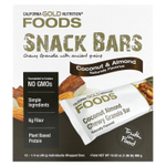 California Gold Nutrition, Foods, батончики-мюсли с клюквой и миндалём, 12 шт. по 40 г (1,4 унции)