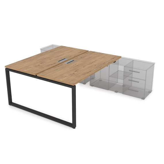 СПБ-О.984 Стол системы БЕНЧ, на 2 рабочих места, для крепления на тумбу (1600*1635*750)