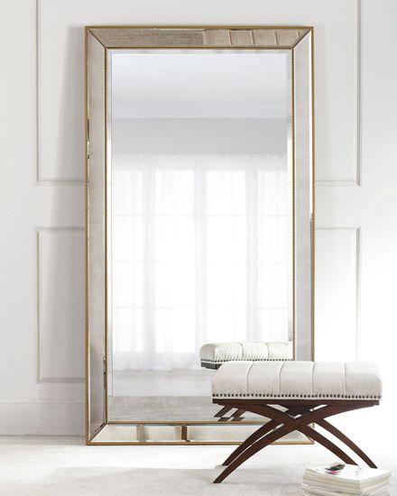 Золотое зеркало в полный рост "Уилшир"
