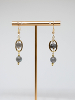 Серьги из лабрадора