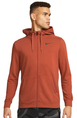 Мужская теннисная кофта Nike Dri-Fit Hoodie Full Zip - rugged orange/black
