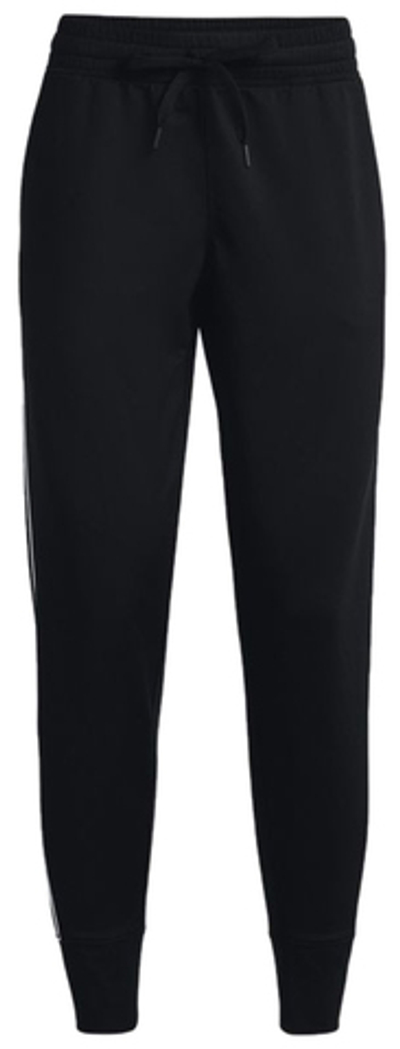 Женские теннисные брюки Under Armour Women's UA Rush Tricot Pants - black/white