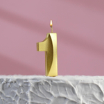 Свеча в торт на шпажке "Грань" 5 см. 1 шт