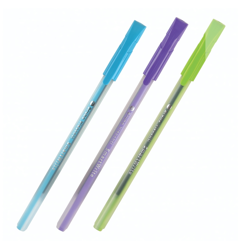 Ручка шарик. 0,5мм. синяя "SmartWrite Special" 3цв. (BrunoVisconti)