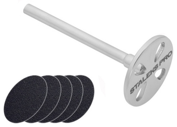 Диск педикюрный  PODODISC STALEKS EXPERT S в комплекте с сменным файлом 180 грит 5 шт (15 мм)